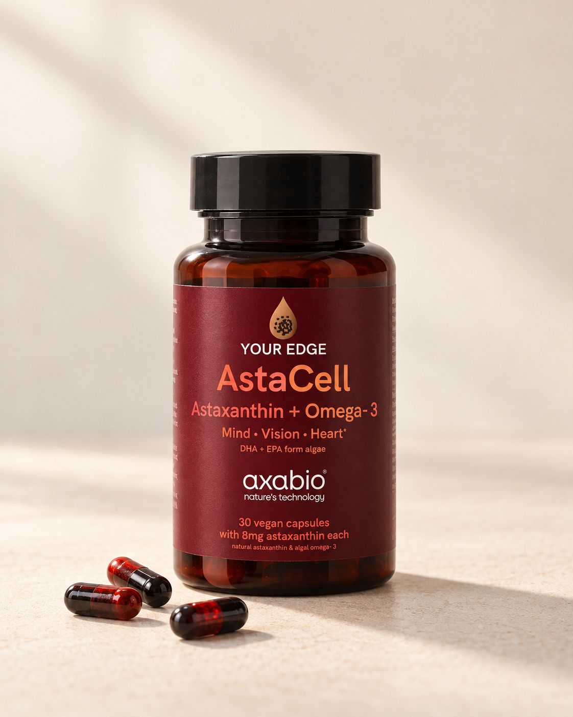 AstaCell – Astaxanthin + Omega-3 (30 kaps)