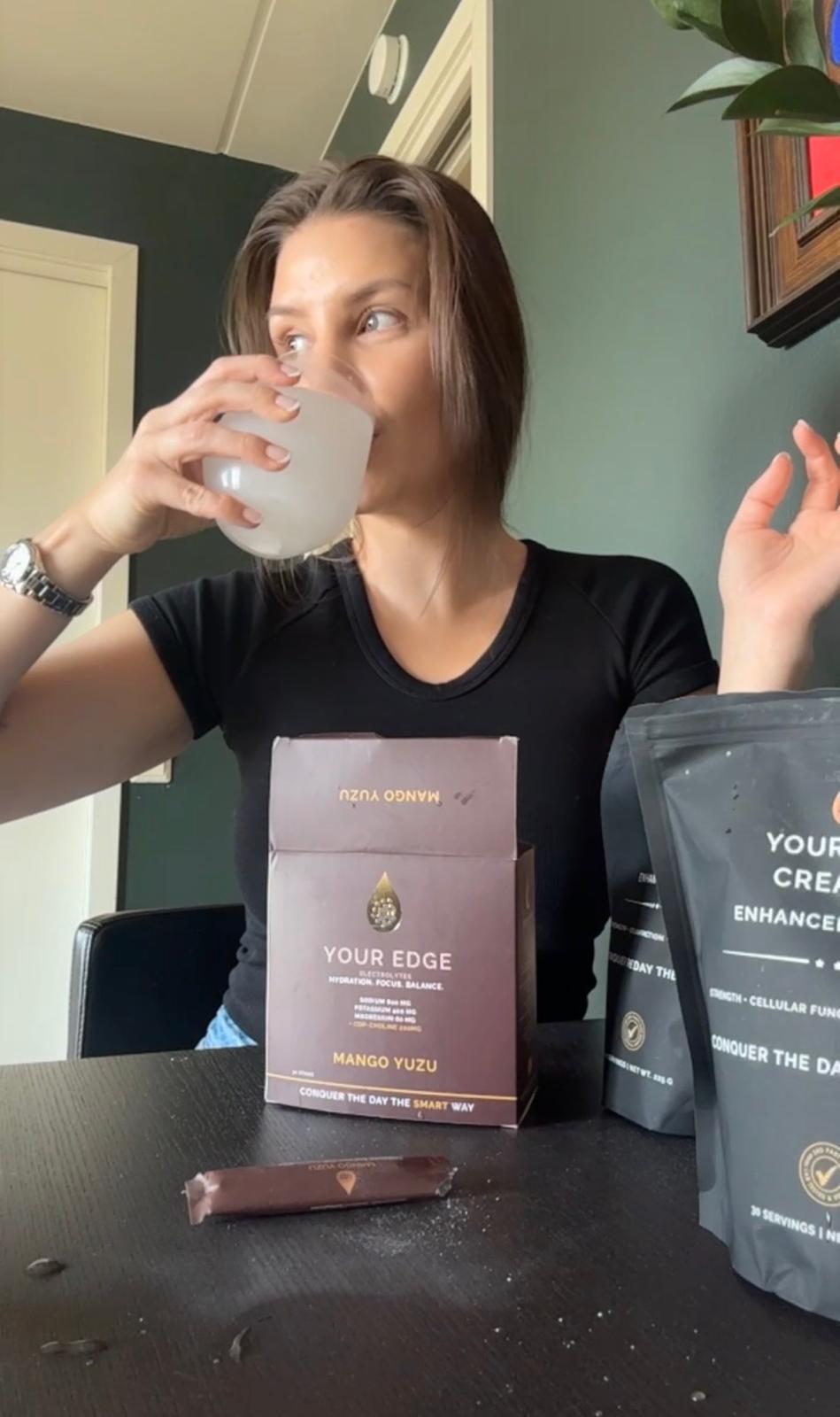 Your Edge Electrolyes + CDP-Choline & Myo-inositol, Peach Ice Tea (30 sticks)