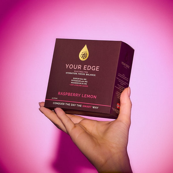 Your Edge Electrolyes + CDP-Choline, Rasberry Lemon (30 sticks)