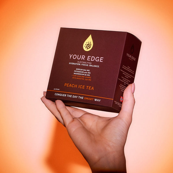 Your Edge Electrolyes + CDP-Choline & Myo-inositol, Peach Ice Tea (30 sticks)